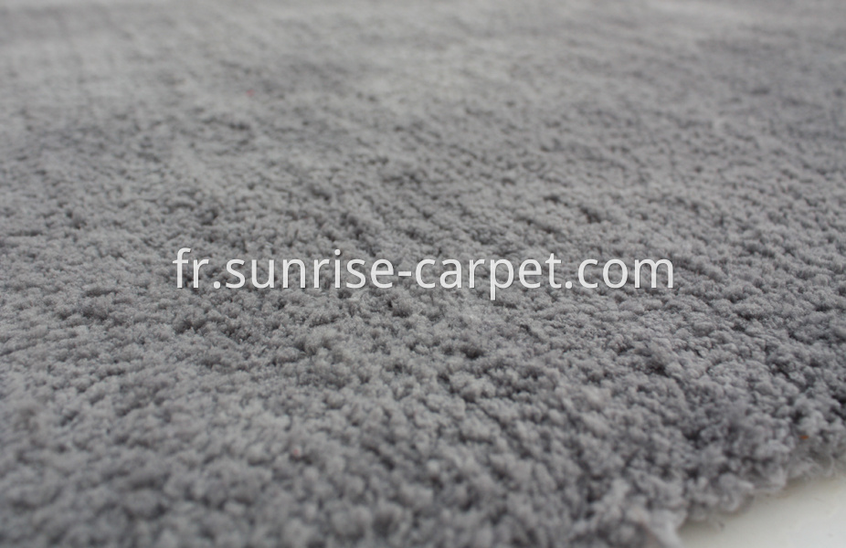 Microfiber soft shaggy with solid color grey